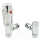 Realm Thermostatic Radiator Valve Angled - Chrome