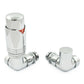 Realm Thermostatic Radiator Valve Corner - Chrome
