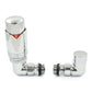 Realm Thermostatic Radiator Valve Corner - Chrome