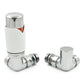 Realm Thermostatic Radiator Valve Corner - White/Chrome
