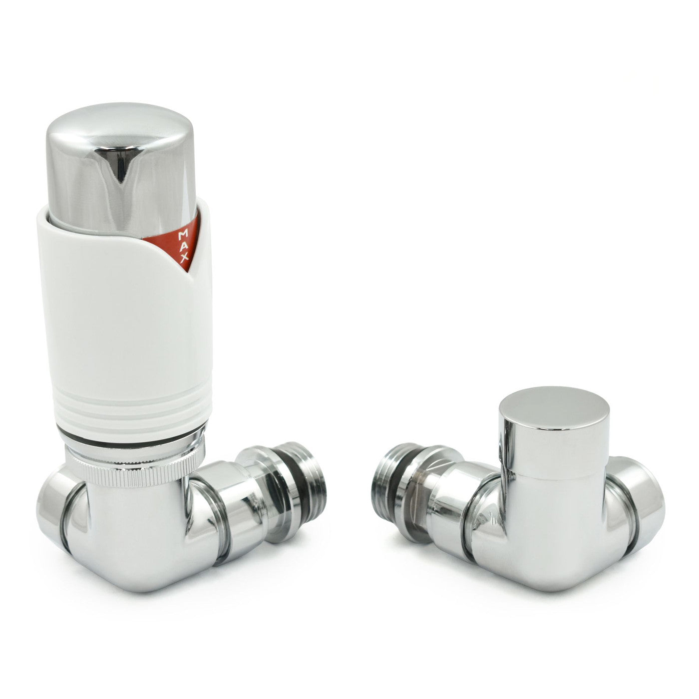 Realm Thermostatic Radiator Valve Corner - White/Chrome