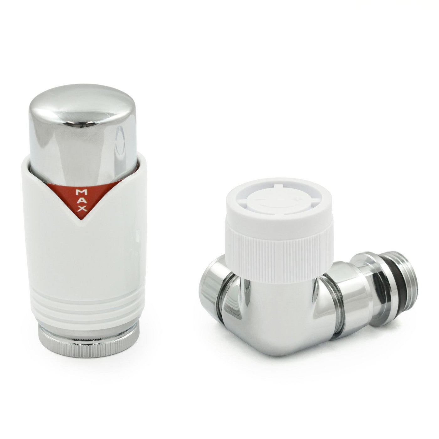 Realm Thermostatic Radiator Valve Corner - White/Chrome