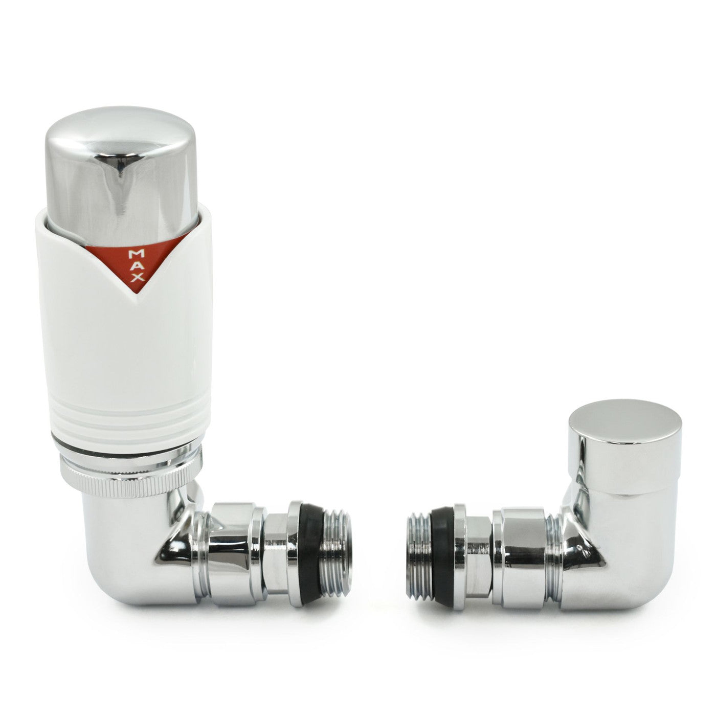 Realm Thermostatic Radiator Valve Corner - White/Chrome