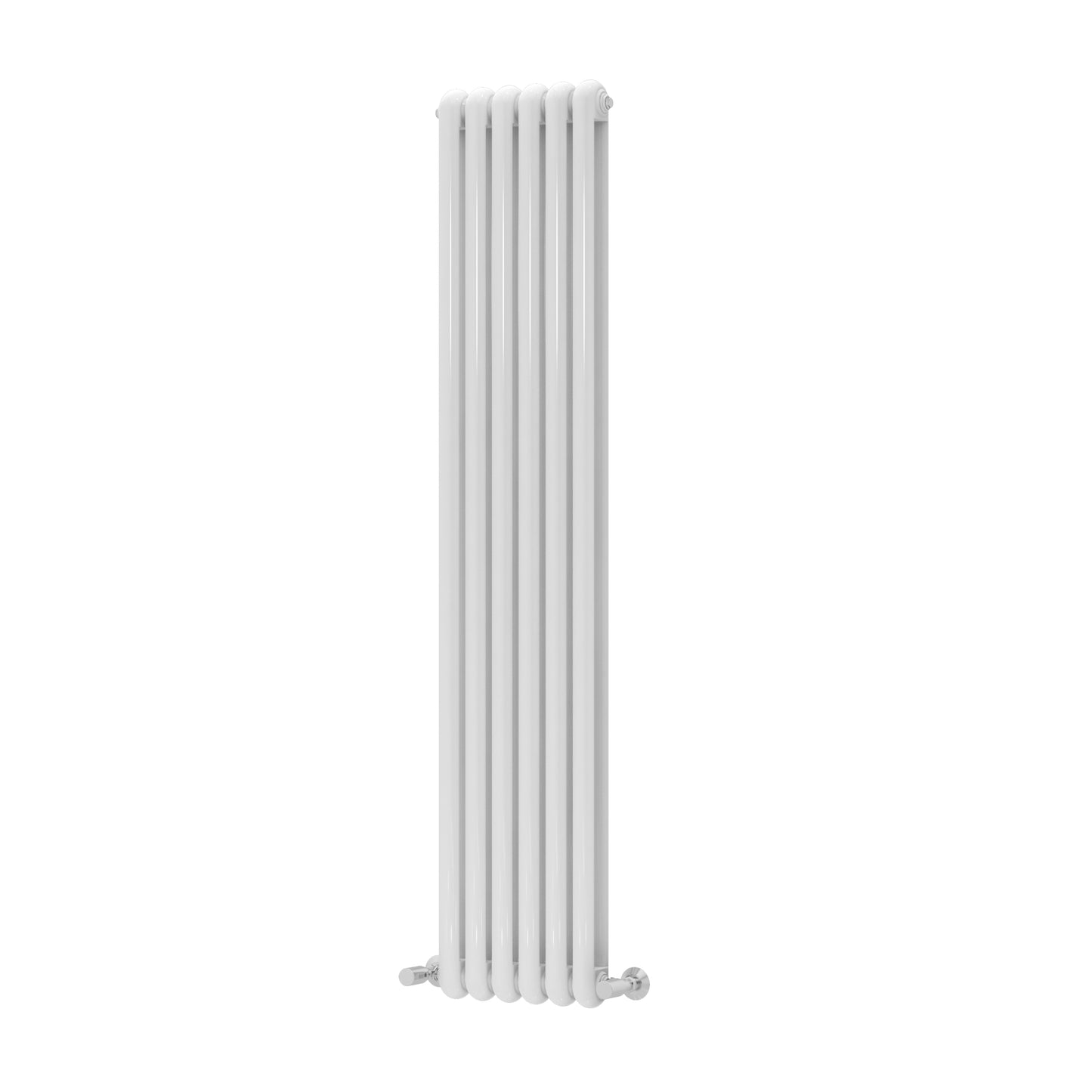 Rond Vertical Single Column Radiator -  White + Anthracite - Various Sizes