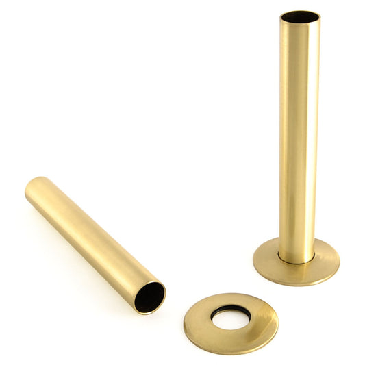 Radiator Pipe Cover Kit 130mm - Brass