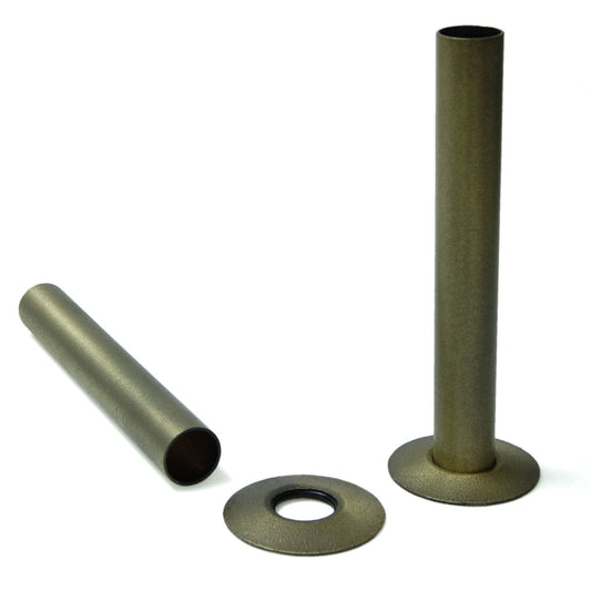 Radiator Pipe Cover Kit 130mm - Old English Brass