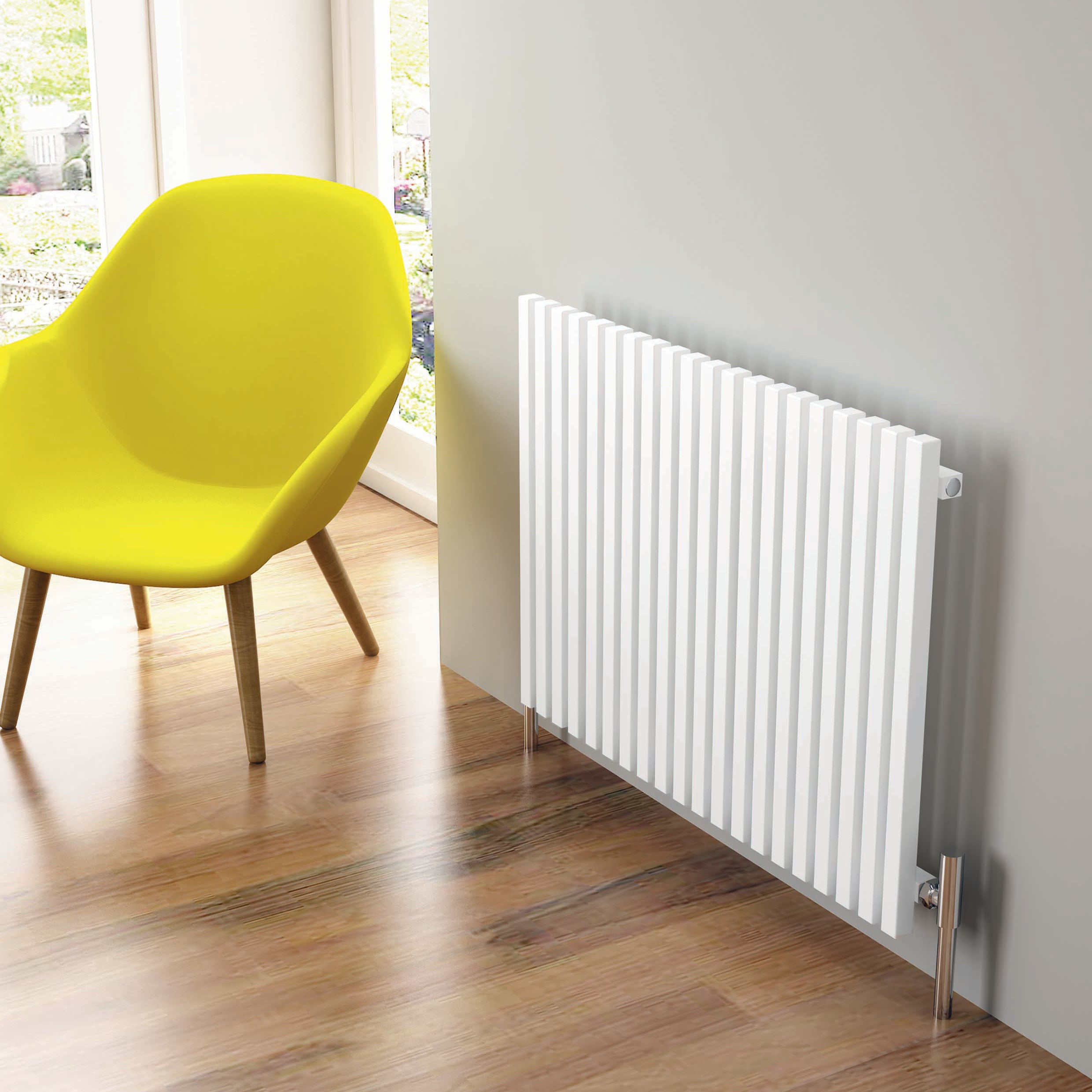 Sophia Horizontal Aluminium Column Radiator - 600mm Tall - Various Col ...