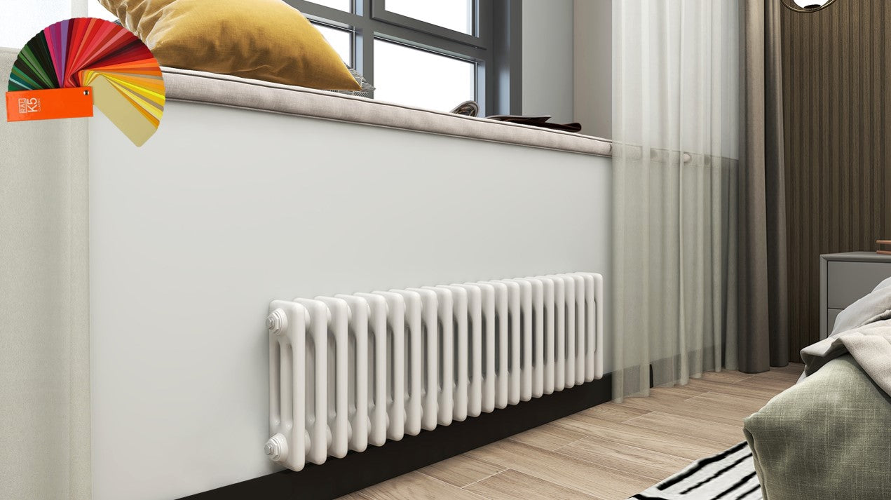 Kolom Low Level Three Column Radiator - Various Sizes - Bespoke Colour ...