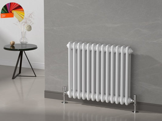 Kolom Horizontal Two Column Radiator - Various Sizes - Bespoke Colours