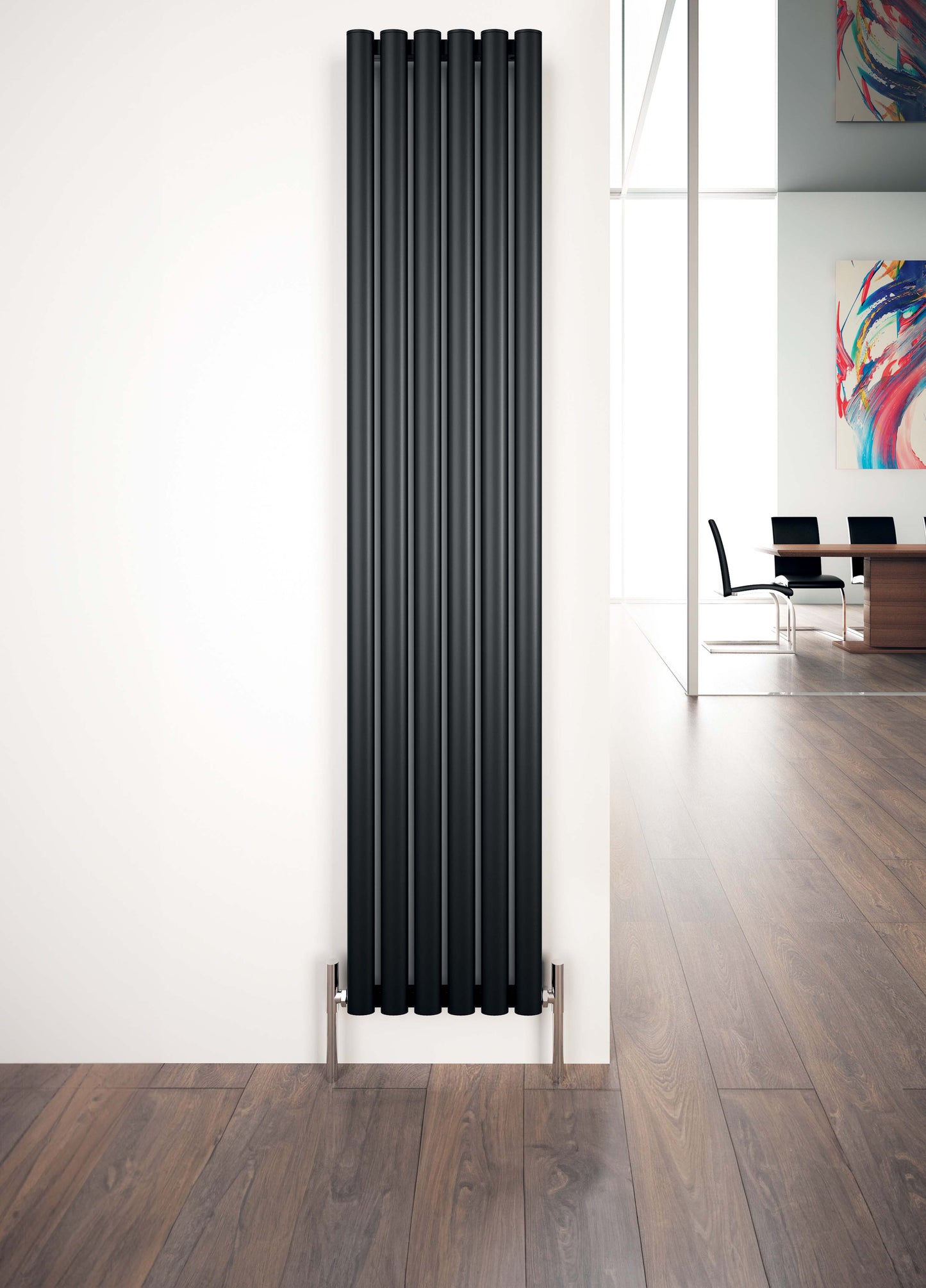 Tallis Vertical Single Aluminium Radiator - 1800mm Tall - Various Colours + Sizes