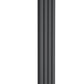 Vicari Vertical Double Aluminium Radiator - 1800mm Tall - Anthracite - Various Sizes