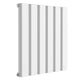 Vicari Horizontal Single Aluminium Radiator - 600mm Tall - White - Various Sizes