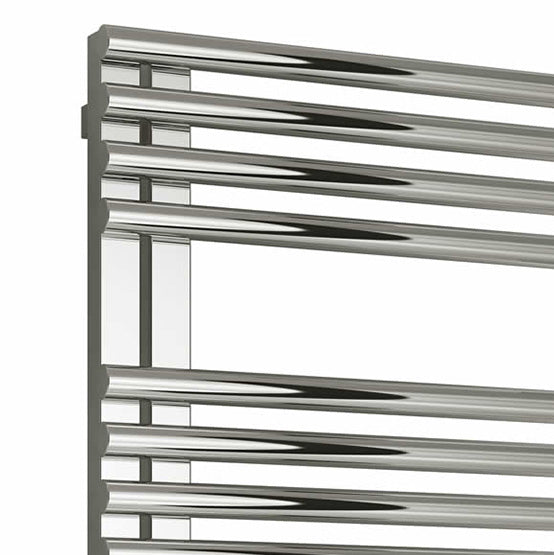 Adora Dual Fuel Heated Towel Rail - Various Sizes - Polished Stainless Steel