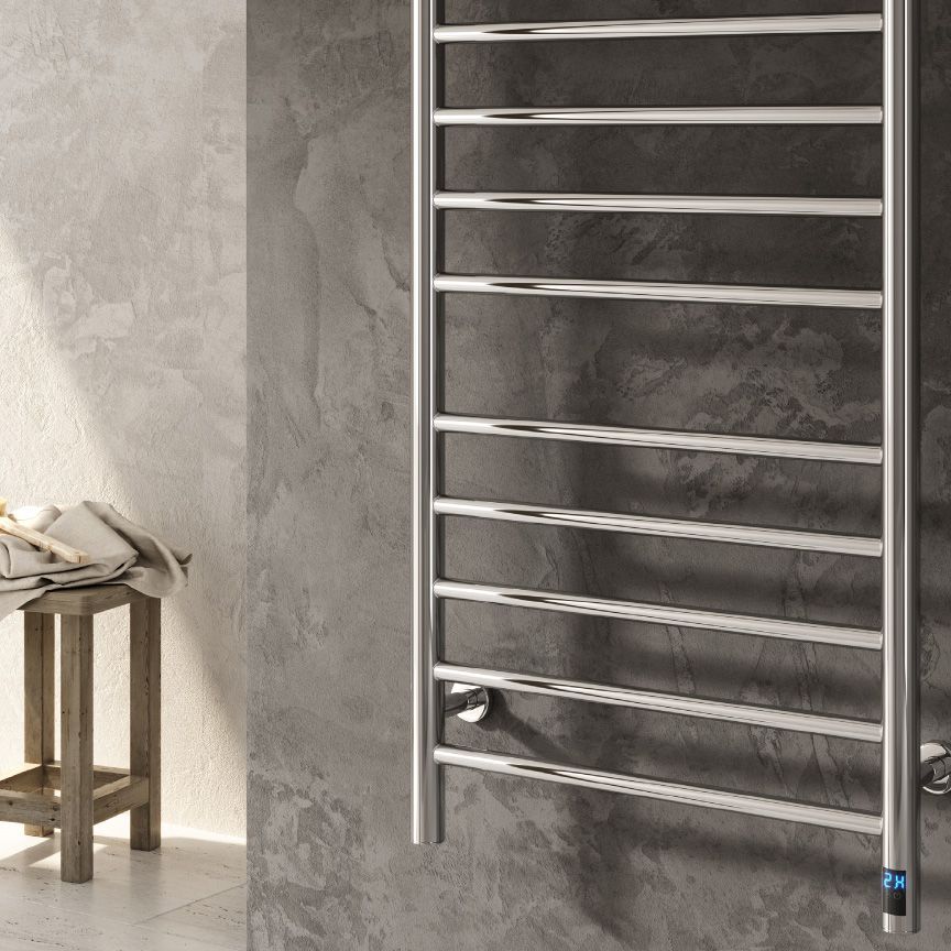 Arnage Electric Stainless Steel Heated Towel Rail - Various Colours
