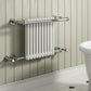 Camden Column Heated Towel Rail Radiator - 508mm x 680mm - White/Chrome