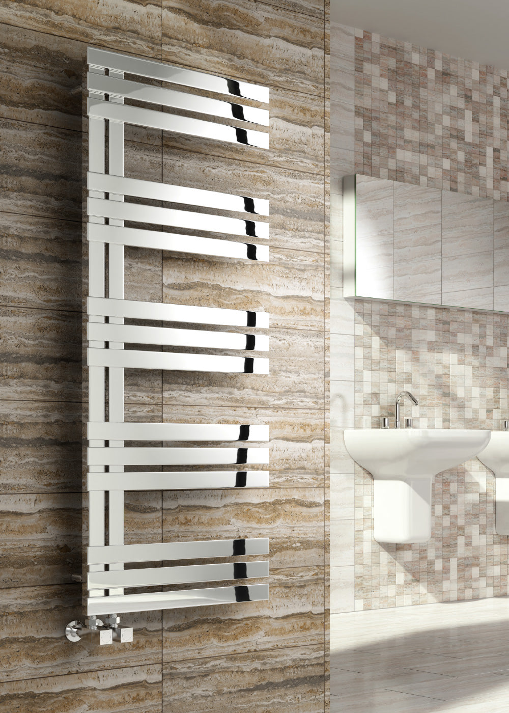 Lovere Stainless Steel Heated Towel Rail - Various Sizes - Polished Stainless Steel