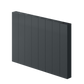 Nika Horizontal Electric Aluminium Radiator - Various Sizes - Anthracite