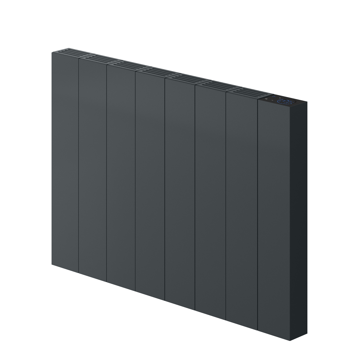 Nika Horizontal Electric Aluminium Radiator - Various Sizes - Anthracite