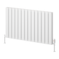 Piatto Horizontal Double Aluminium Radiator - White - Various Sizes
