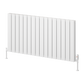 Piatto Horizontal Double Aluminium Radiator - White - Various Sizes