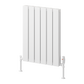 Piatto Horizontal Double Aluminium Radiator - White - Various Sizes