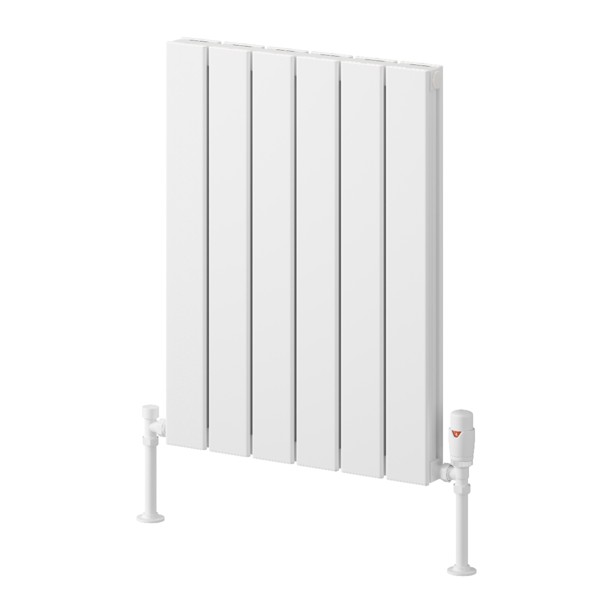 Piatto Horizontal Double Aluminium Radiator - White - Various Sizes