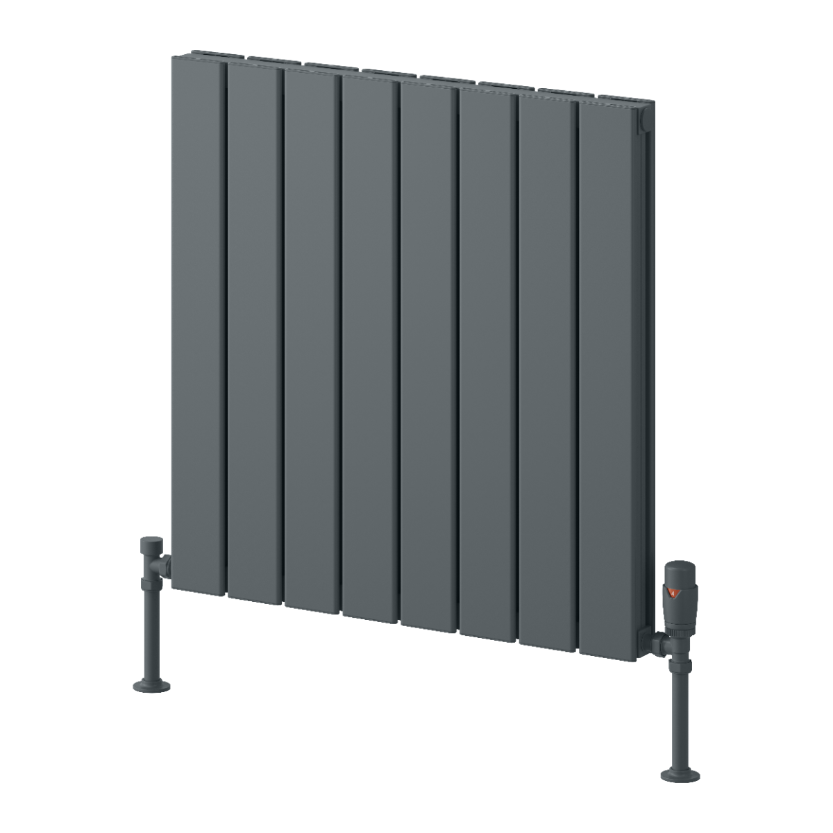 Piatto Horizontal Double Aluminium Radiator - Anthracite - Various Sizes