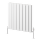 Piatto Horizontal Double Aluminium Radiator - White - Various Sizes