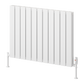 Piatto Horizontal Double Aluminium Radiator - White - Various Sizes