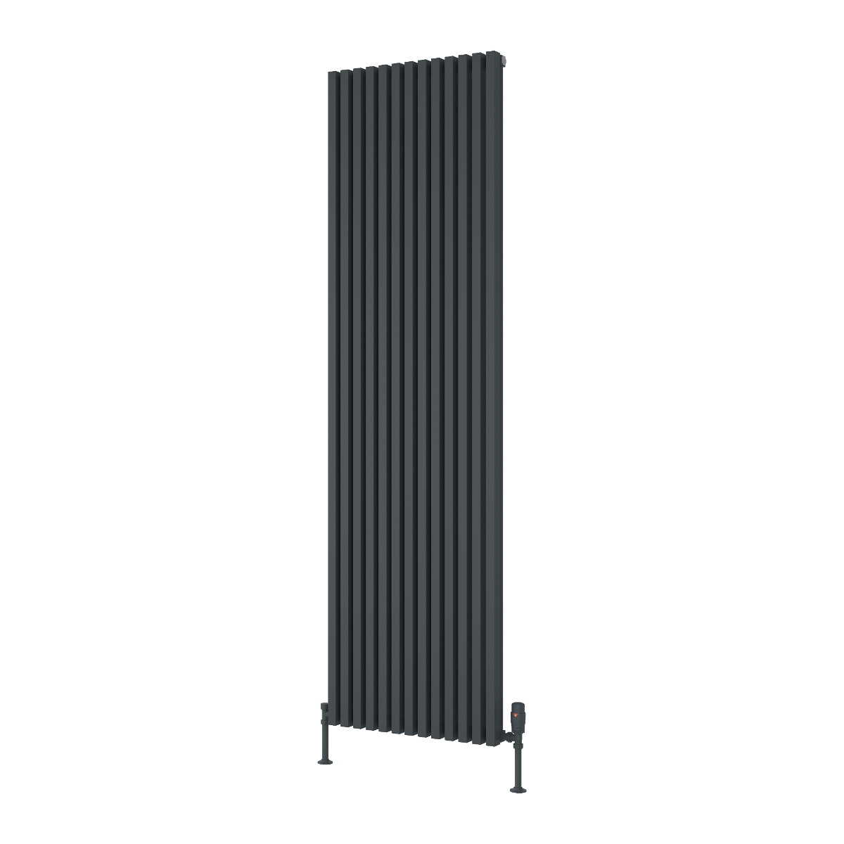 Albano Vertical Aluminium Radiator - Anthracite - Various Sizes