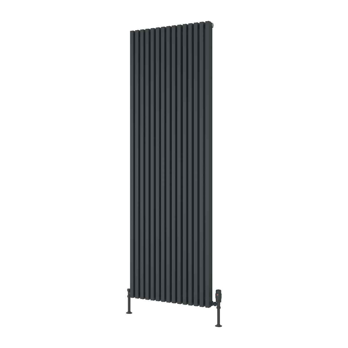 Albano Vertical Aluminium Radiator - Anthracite - Various Sizes