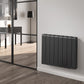 Aron Horizontal Electric Aluminium Radiator - Various Sizes - Black