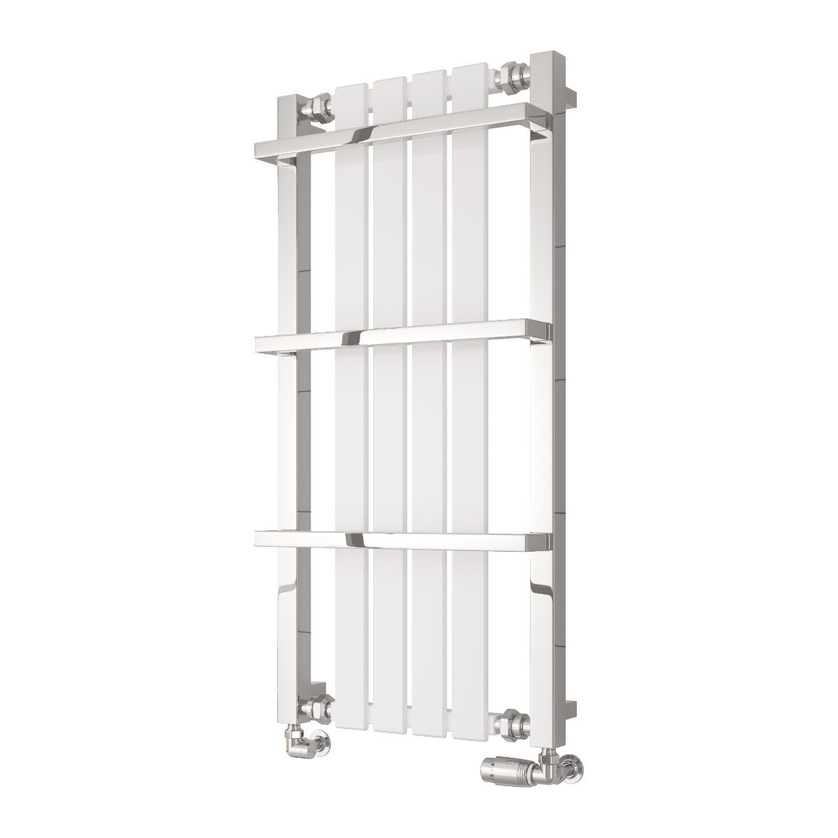 Ashen Mild Steel Towel Rail - White - Various Sizes