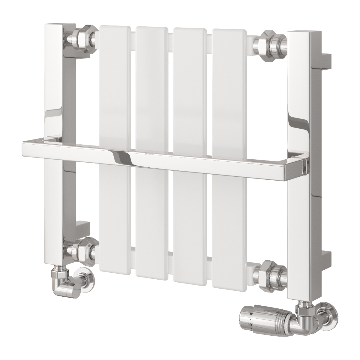 Ashen Mild Steel Towel Rail - White - Various Sizes
