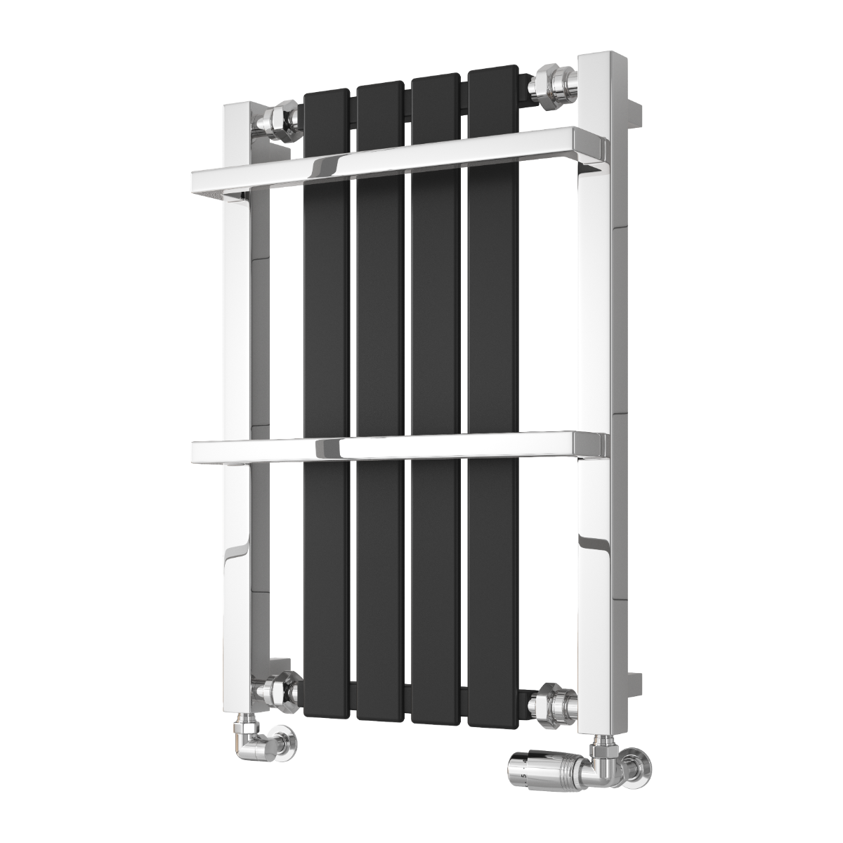 Ashen Mild Steel Towel Rail - Black - Various Sizes