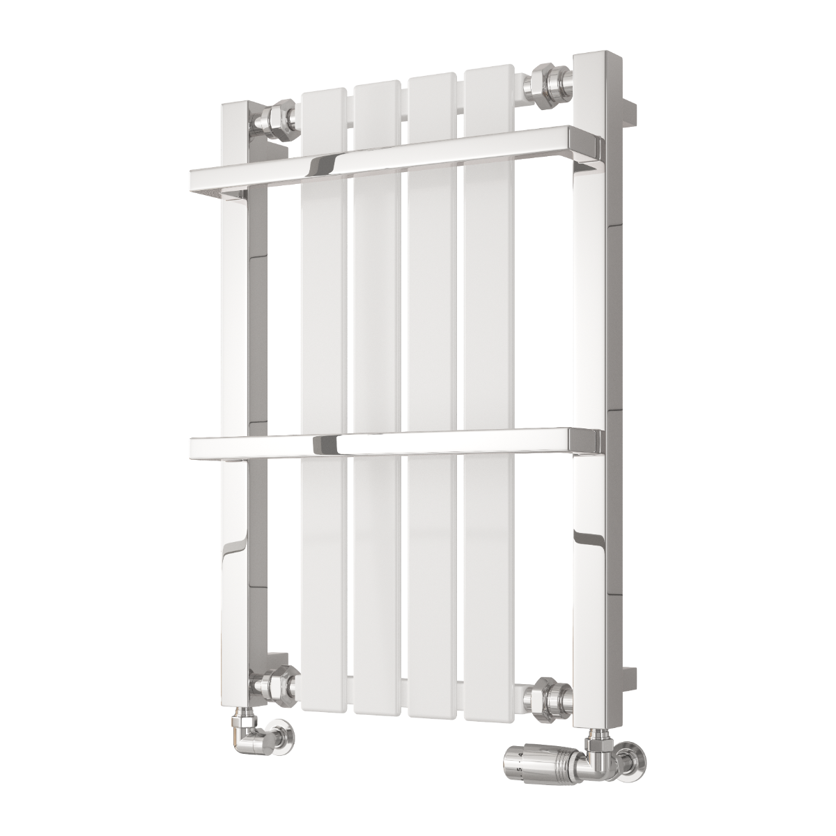 Ashen Mild Steel Towel Rail - White - Various Sizes