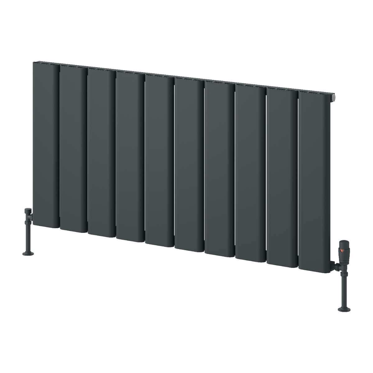 Caldaro Horizontal Aluminium Radiator - Anthracite - Various Sizes