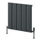 Caldaro Horizontal Aluminium Radiator - Anthracite - Various Sizes