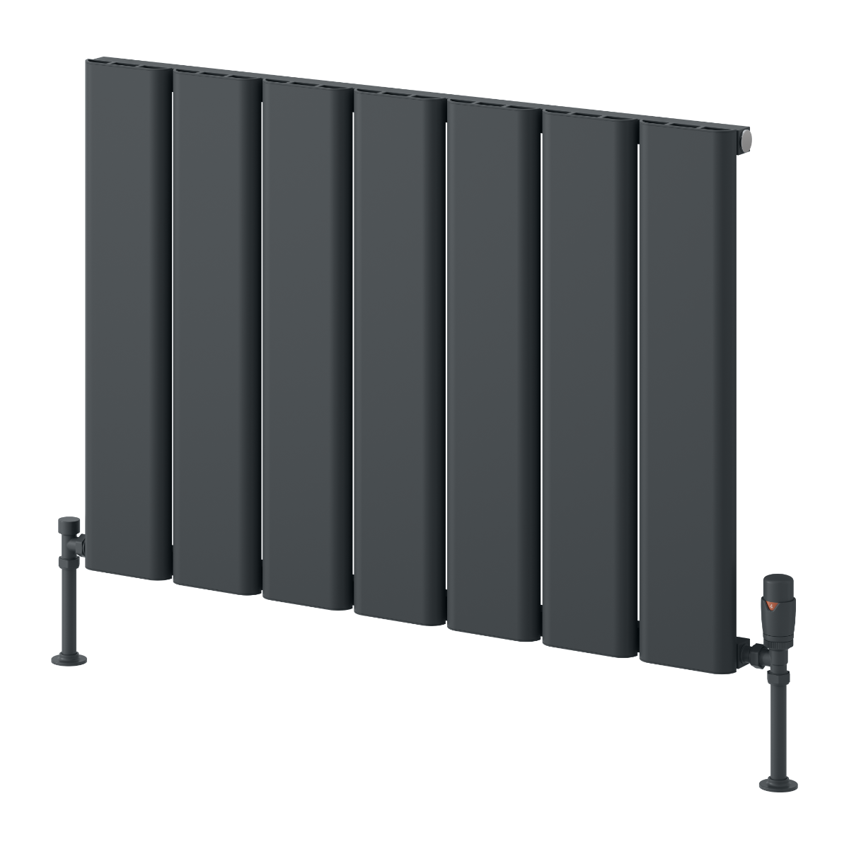 Caldaro Horizontal Aluminium Radiator - Anthracite - Various Sizes