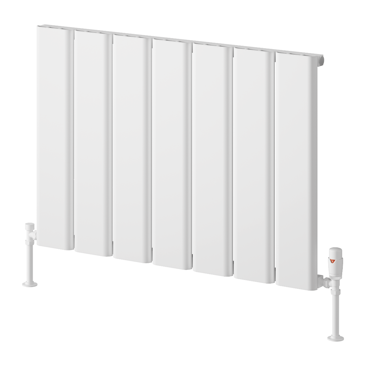 Caldaro Horizontal Aluminium Radiator - White - Various Sizes