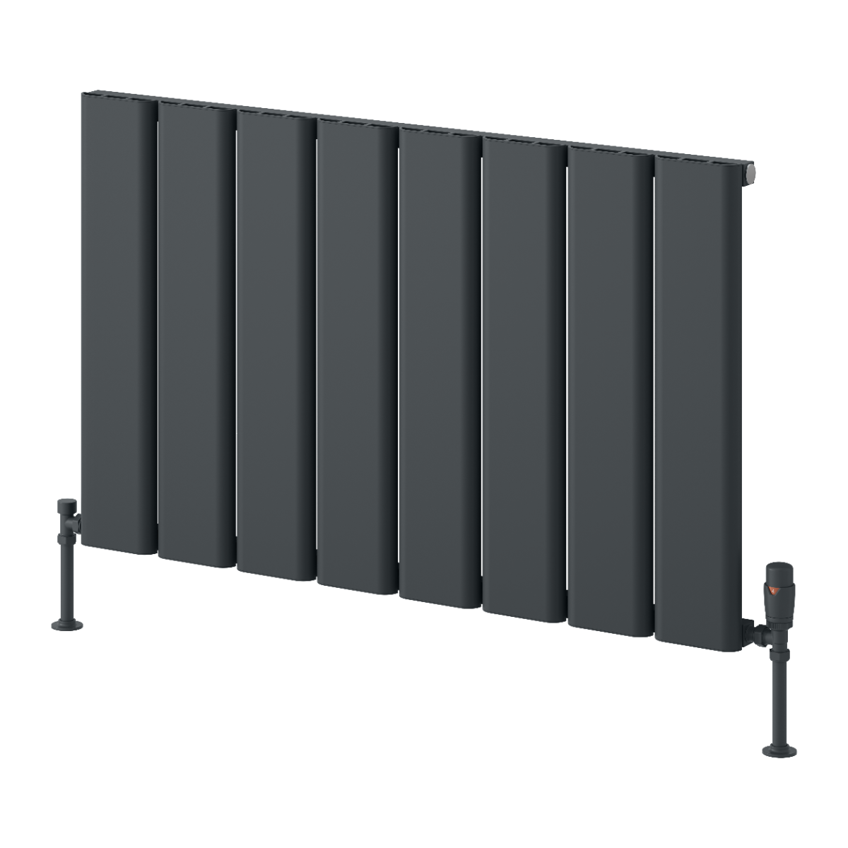 Caldaro Horizontal Aluminium Radiator - Anthracite - Various Sizes