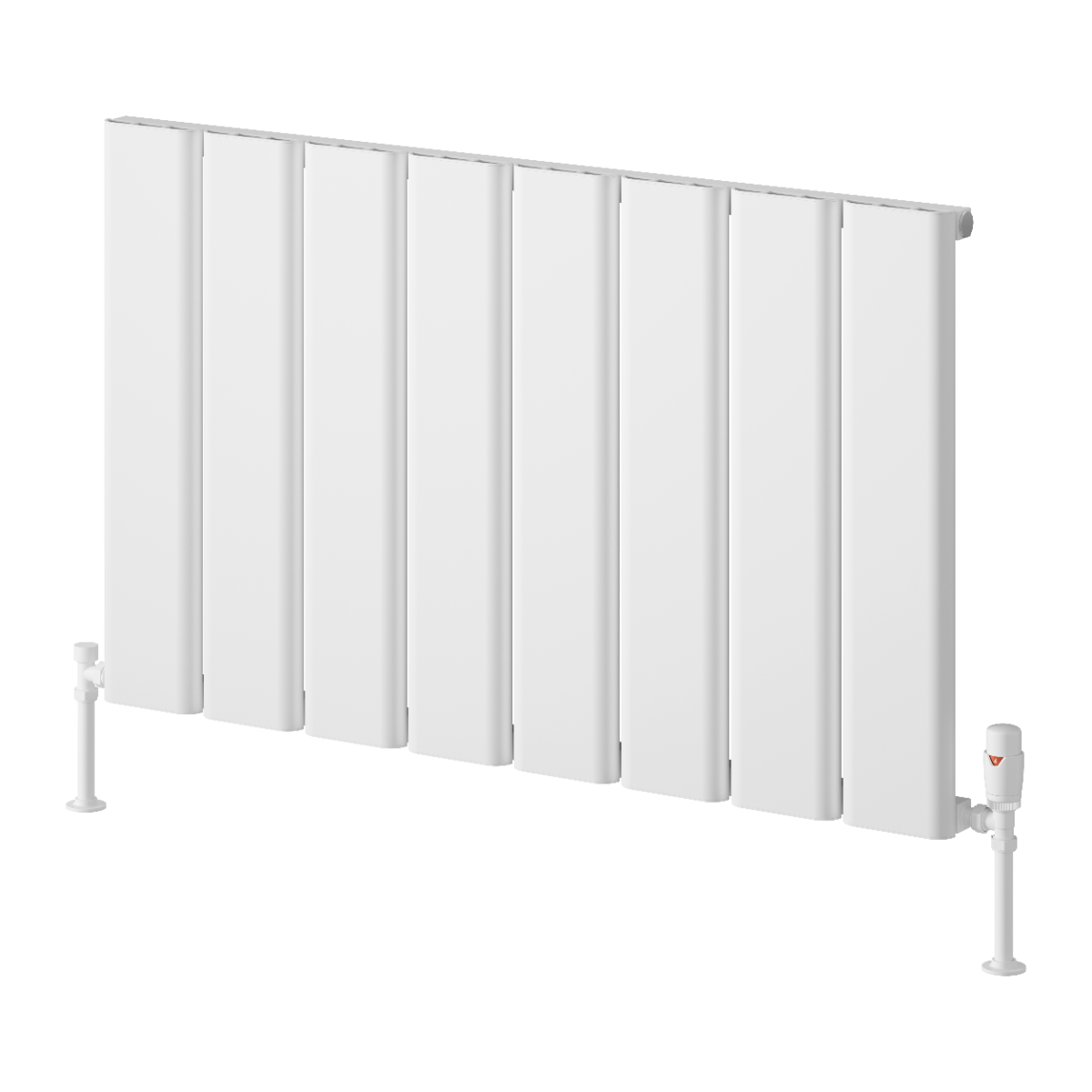 Caldaro Horizontal Aluminium Radiator - White - Various Sizes