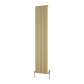 Caldaro Vertical Aluminium Radiator - Brushed Brass - Various Sizes