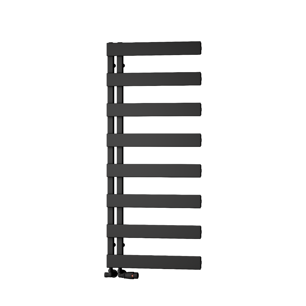 Carpena Aluminium Towel Rail - Black- Various Sizes