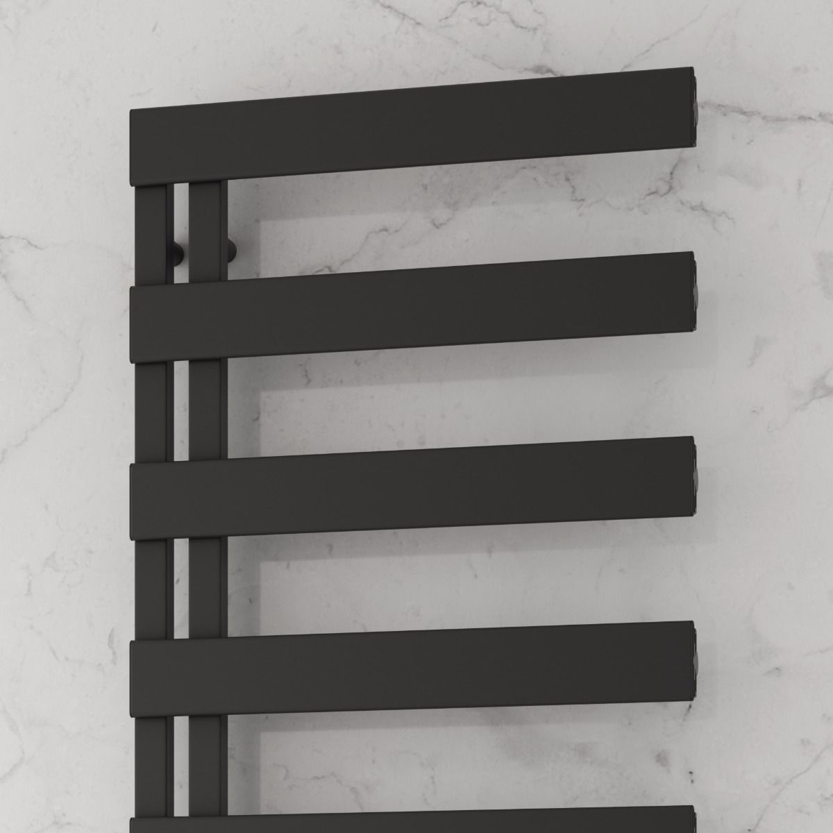 Carpena Aluminium Towel Rail - Black- Various Sizes