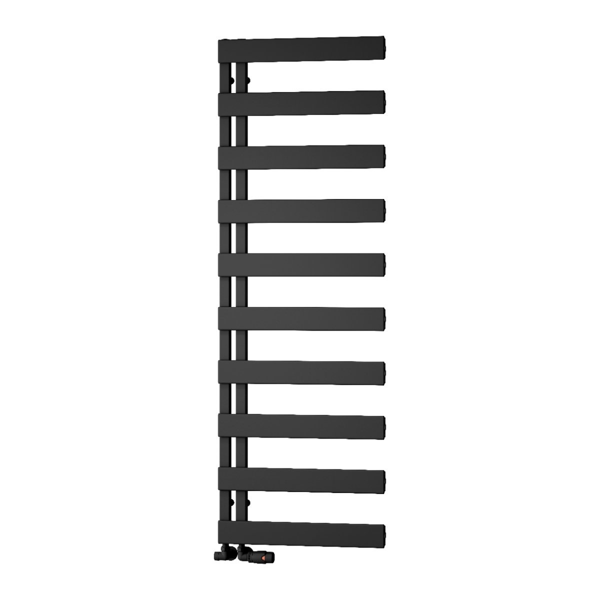 Carpena Aluminium Towel Rail - Black- Various Sizes