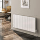 Casina Horizontal Double Aluminium Radiator - White - Various Sizes