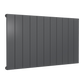 Casina Horizontal Single Aluminium Radiator - Anthracite - Various Sizes