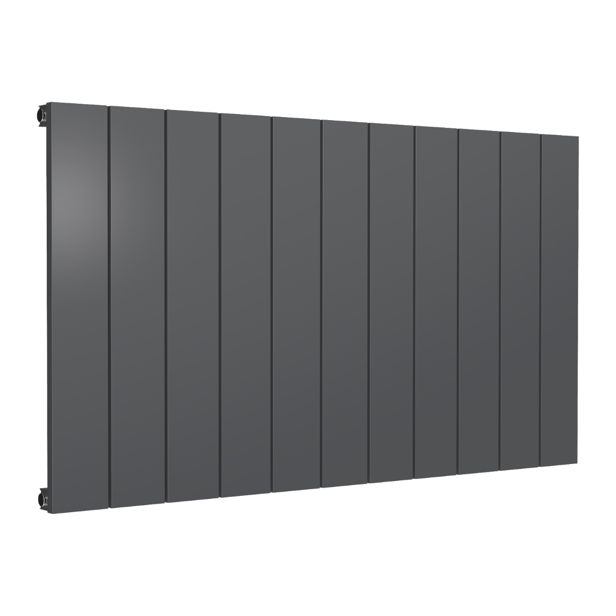 Casina Horizontal Single Aluminium Radiator - Anthracite - Various Sizes