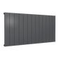 Casina Horizontal Single Aluminium Radiator - Anthracite - Various Sizes